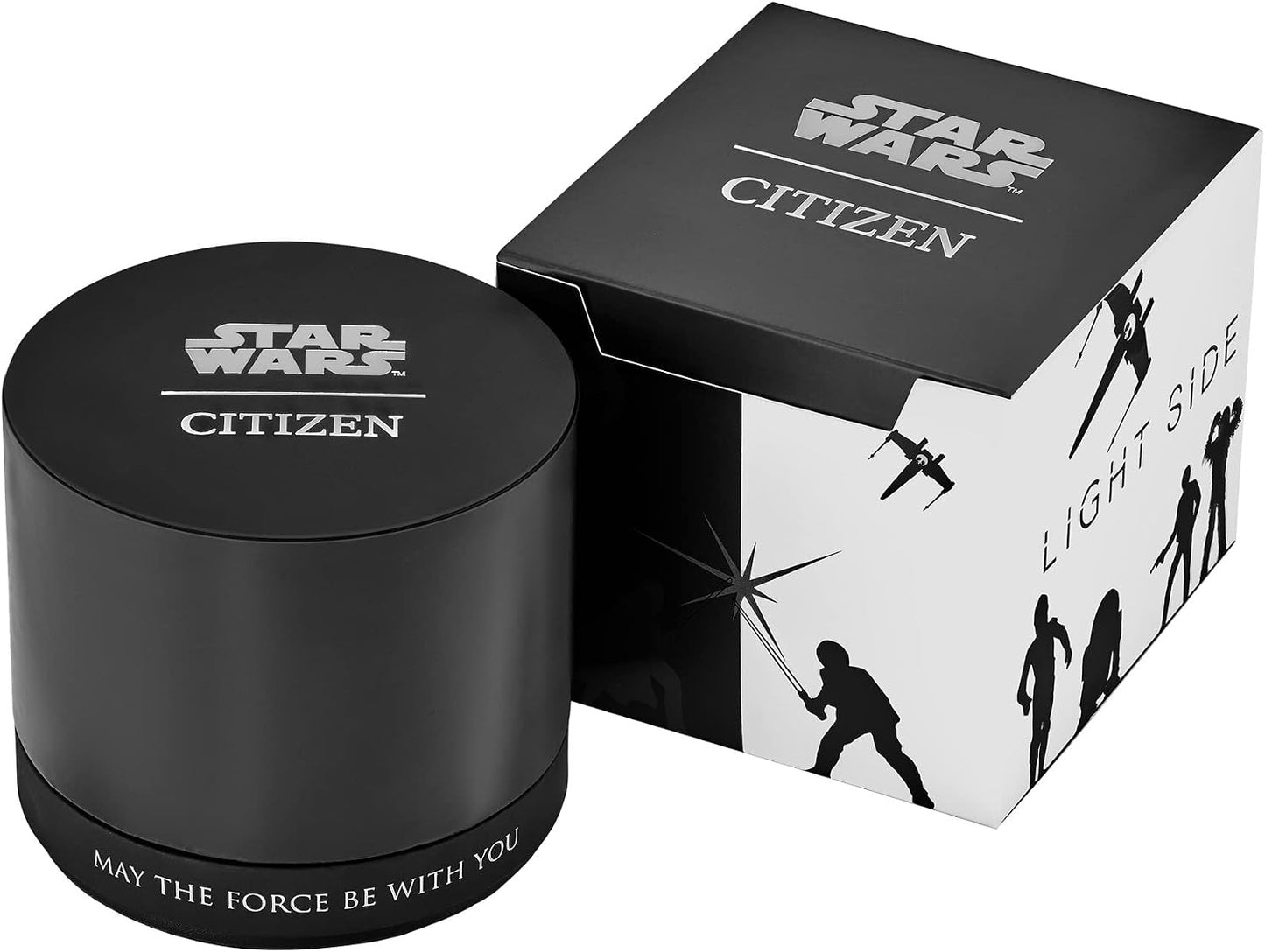 HOTCitizen Eco-Drive Star Wars Men's Watch, Stainless Steel with Orange Leather Strap, Rebel Pilot, Silver-Tone, 44mm (Model: CA4478-56L)