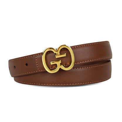 HOTAurolran Women's Leather Belt with Buckle - Ideal for Dresses, Jeans, and Coats