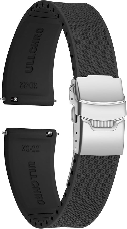 HOTSilicone Watch Band Quick Release Strap FKM Waterproof Watch Bands for Men 20mm 22mm Replacement Strap Sport Rubber Watchband