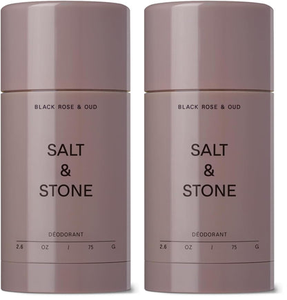 HOTSalt & Stone Aluminum-Free Deodorant, Women & Men Santal & Vetiver 2.6 oz | Extra Strength 48 Hour Protection, Gender Neutral Scent, Made with Niacinamide, Spirulina, Magnesium & Antioxidants