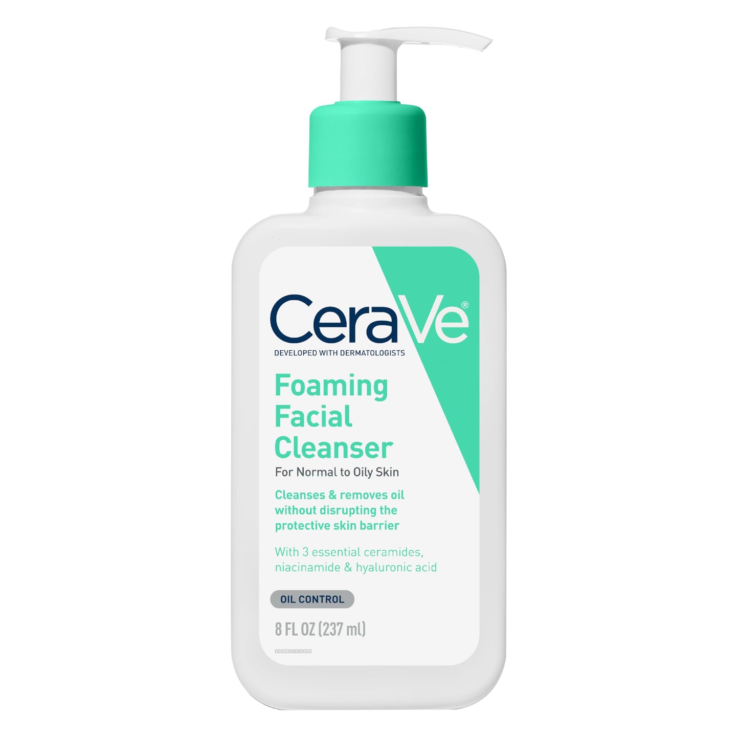 HOTCeraVe Foaming Facial Cleanser, Daily Face Wash for Oily Skin, Hyaluronic Acid + Ceramides + Niacinamide, Fragrance Free, Non-Drying Oil Control Face Wash, 16 Fluid Ounces