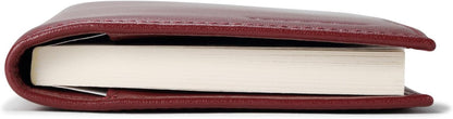 HOTHISCOW Leather Checkbook Cover for Duplicate Checks with Pen Holder | Full grain cowhide, personal check book & register pockets, removable vinyl divider, durable stitching, gifts for women men