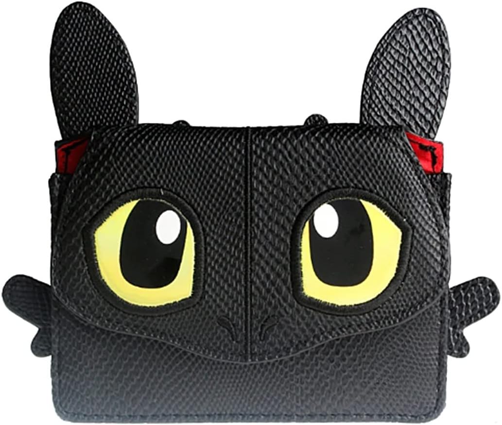 HOTToothless the King of Dragons Movie Character Face Wallet