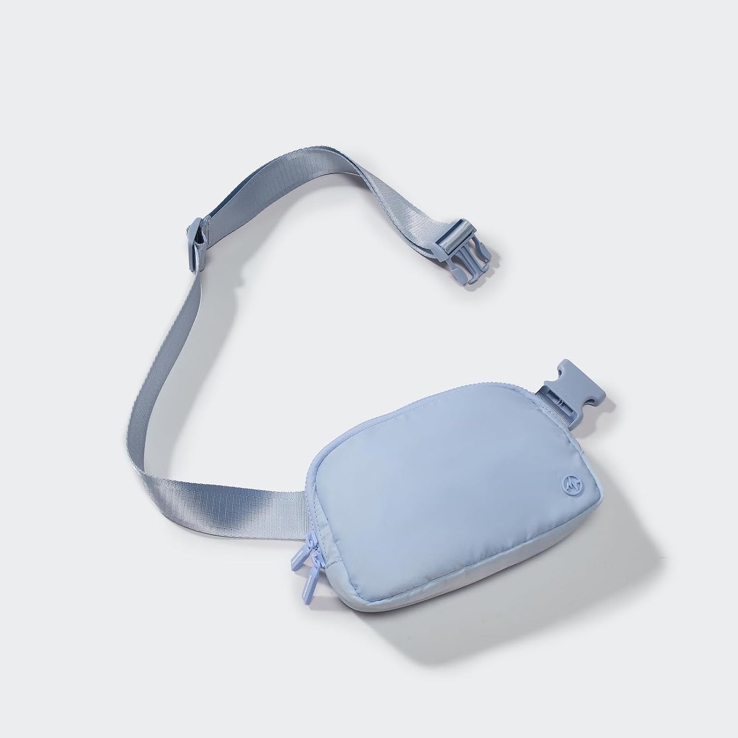 HOTPander Two Way Zipper Fanny Pack Nylon Everywhere Belt Bag for Women, Water Repellent Waist Packs, Crossbody Bags with Adjustable Strap (Windmill Blue).