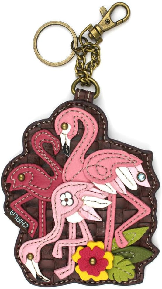 HOTCHALA Decorative Key Fob/Coin Purse Accessory - Flamingo Group, 5.25