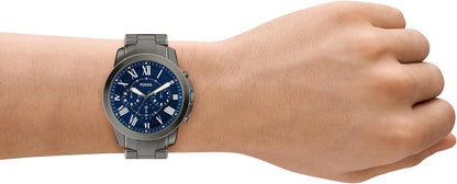 HOTFossil Men's Watch, Grant Quartz Stainless Steel Chronograph Watch for Men