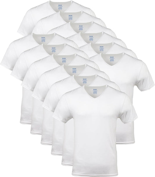 HOTGildan Men's V-Neck T-Shirts, Multipack, Style G1103