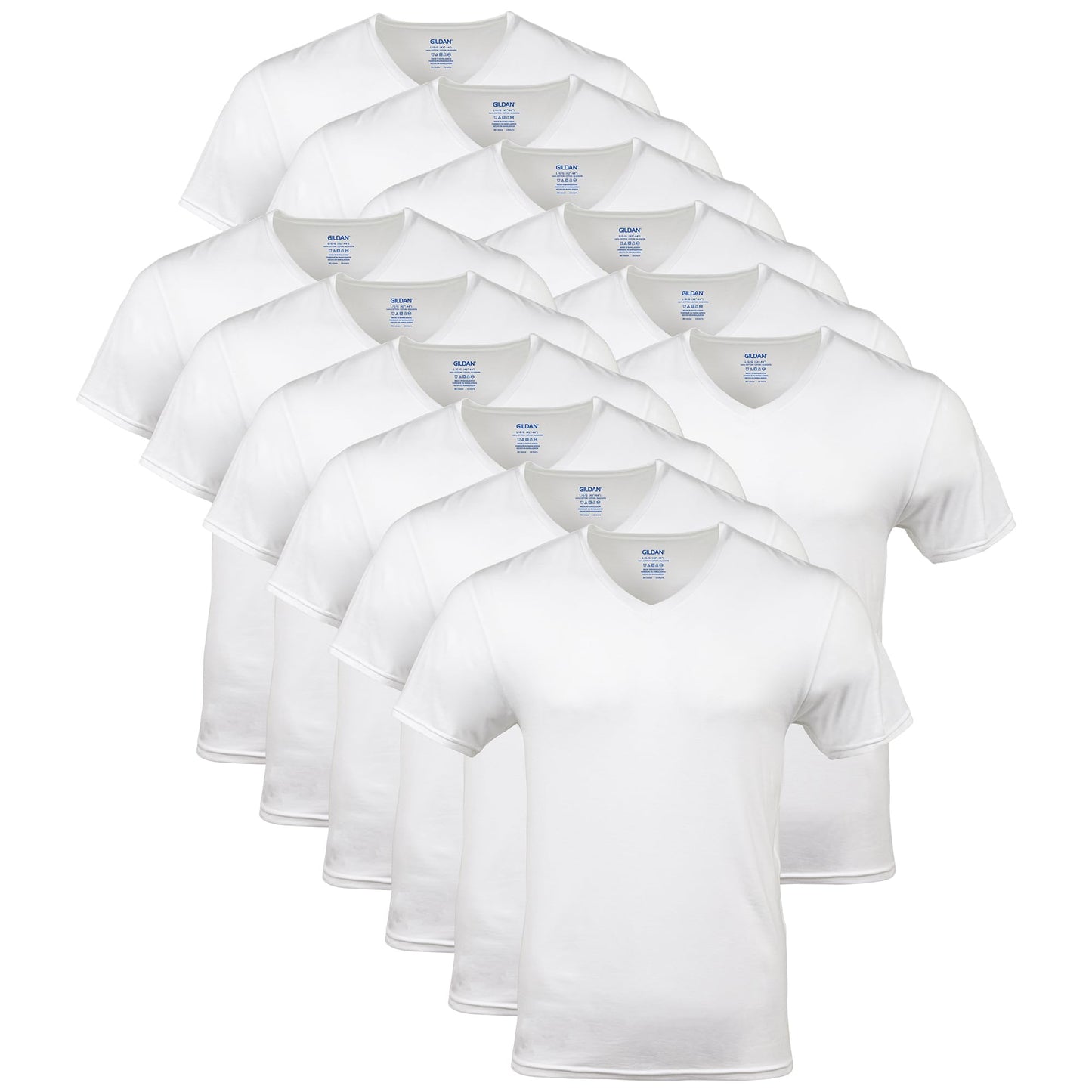 HOTGildan Men's V-Neck T-Shirts, Multipack, Style G1103