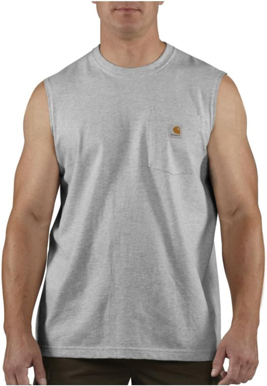 HOTCarhartt Men's Dearborn Relaxed Sleeveless T-Shirt
