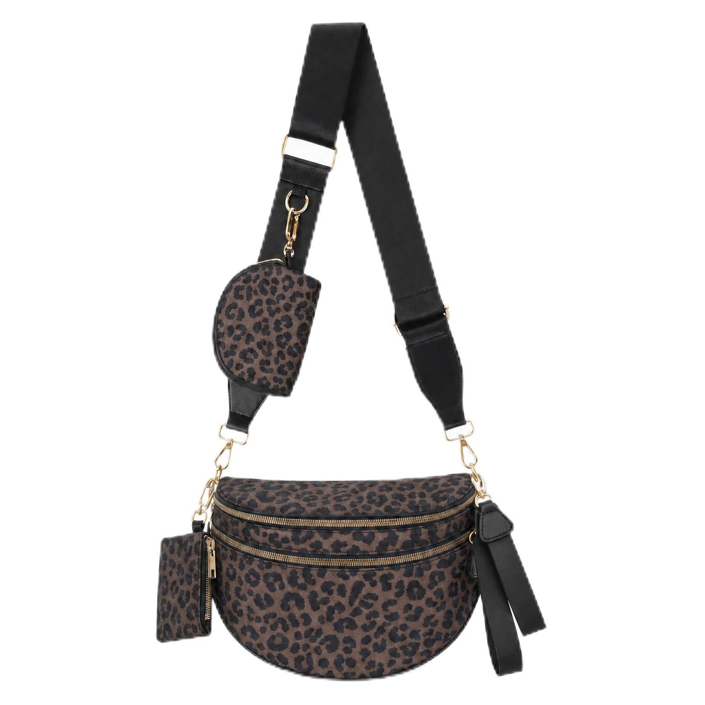 HOTCross Body Bag for Women Bum Bag Checkered Belt Bags Fanny Packs for Girls Travel Purse Fashion Waist Packs Crossbody Nylon Purse Trendy Shoulder Bags for Womens
