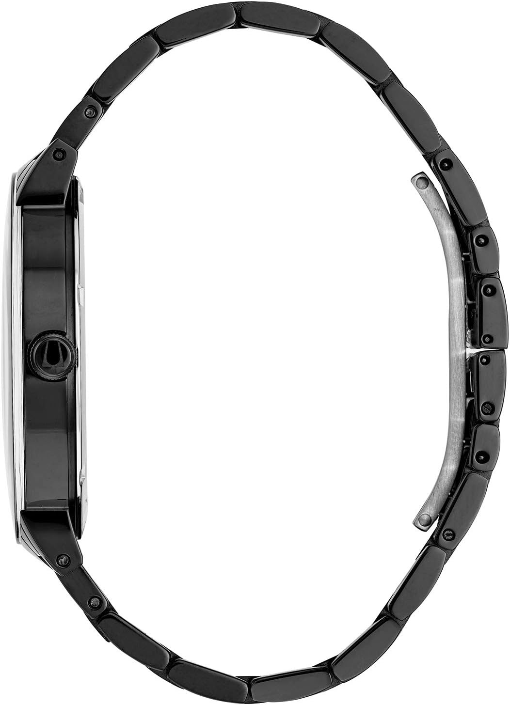 HOTBulova Men's 3-Hand Quartz Watch with Diamond Dial and Edge to Edge Crystal