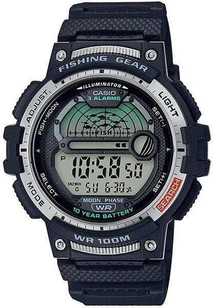 HOTCasio Fishing Timer Quartz Watch with Resin Strap
