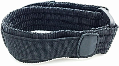 HOTNewLife 20mm Adjustable-Length, Black, Nylon Sport Watch Strap | Heavy Duty, Hook and Loop, Replacement Wrist Band for Men and Women