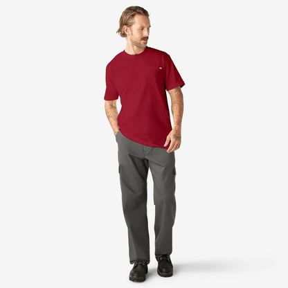 HOTDickies Men's Heavyweight Heathered Short Sleeve Pocket T-Shirt