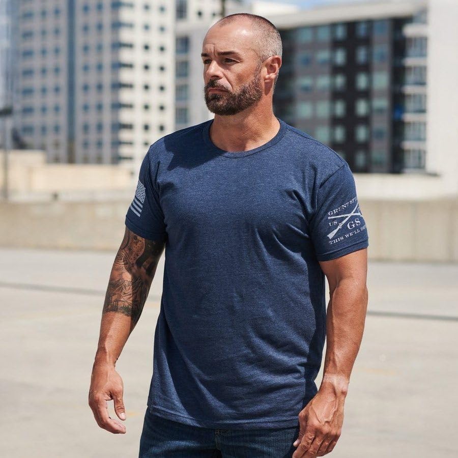 HOTGrunt Style Basic Crew Men's T-Shirt