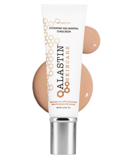 HOTALASTIN Skincare HydraTint Pro Mineral Tinted Sunscreen SPF 36 (3.2 oz) | 2-in-1 Daily Sunblock Moisturizer for Ultimate Protection and an Even Glow on Face & Neck, Fragrance-Free, Water Resistant