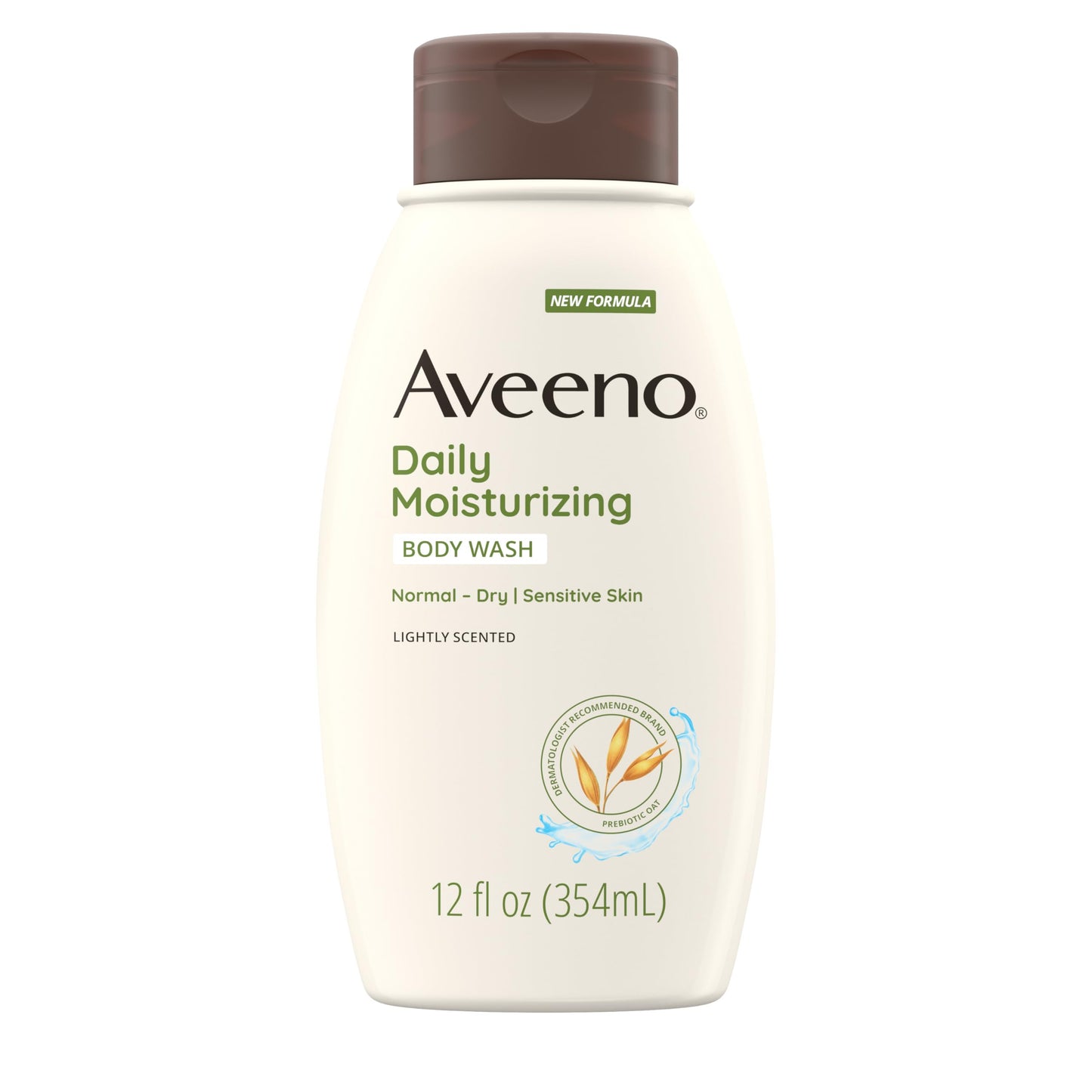 HOTAveeno Daily Moisturizing Body Wash for Normal to Dry Skin, Sensitive Formula with Prebiotic Oat, Gently Cleanses Dry Skin, Lightly Scented Body Wash for Women and Men, Value Size 33 fl. Oz