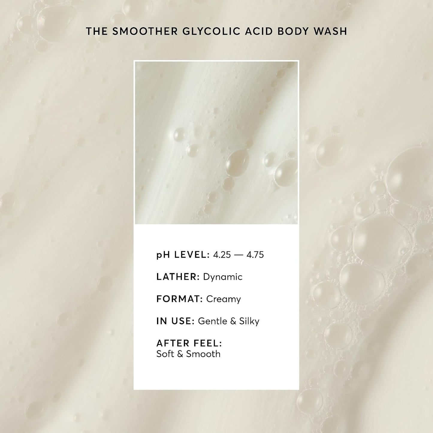 HOTNaturium The Smoother Glycolic Acid Exfoliating Body Wash, Soft & Smoothing Cleanser, 16.9 oz