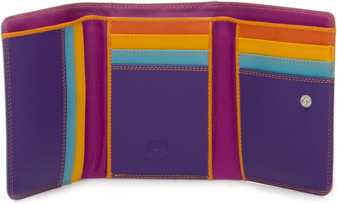 HOTmywalit Tri-Fold Leather Wallet | 8 Card Slots Wallet | ID Window & Coin Pocket | Copacabana | Stylish & Functional Accessory for Men & Women | Perfect for Everyday Use