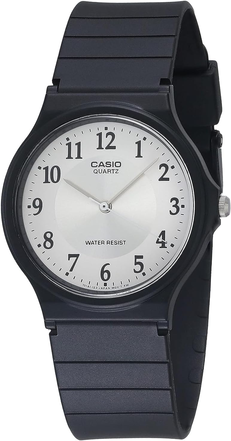 HOTCasio MQ24 Series | Quartz Analog Watch for Men | Water Resistant | Resin Case | Resin Band | Resin Glass | Three Hand Analog (HR, Min, SEC) | Classic Casio Design | 3 Year Battery