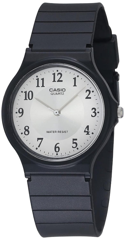 HOTCasio MQ24 Series | Quartz Analog Watch for Men | Water Resistant | Resin Case | Resin Band | Resin Glass | Three Hand Analog (HR, Min, SEC) | Classic Casio Design | 3 Year Battery
