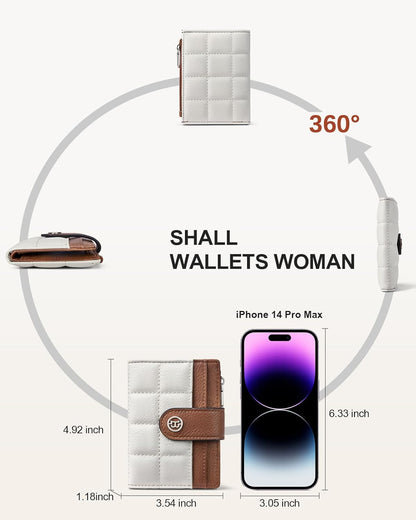 HOTBOSTANTEN Crossbody Bag for Women ＆ Wallet for Women Leather RFID Blocking Card Holder