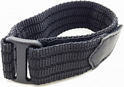 HOTNewLife 20mm Adjustable-Length, Black, Nylon Sport Watch Strap | Heavy Duty, Hook and Loop, Replacement Wrist Band for Men and Women