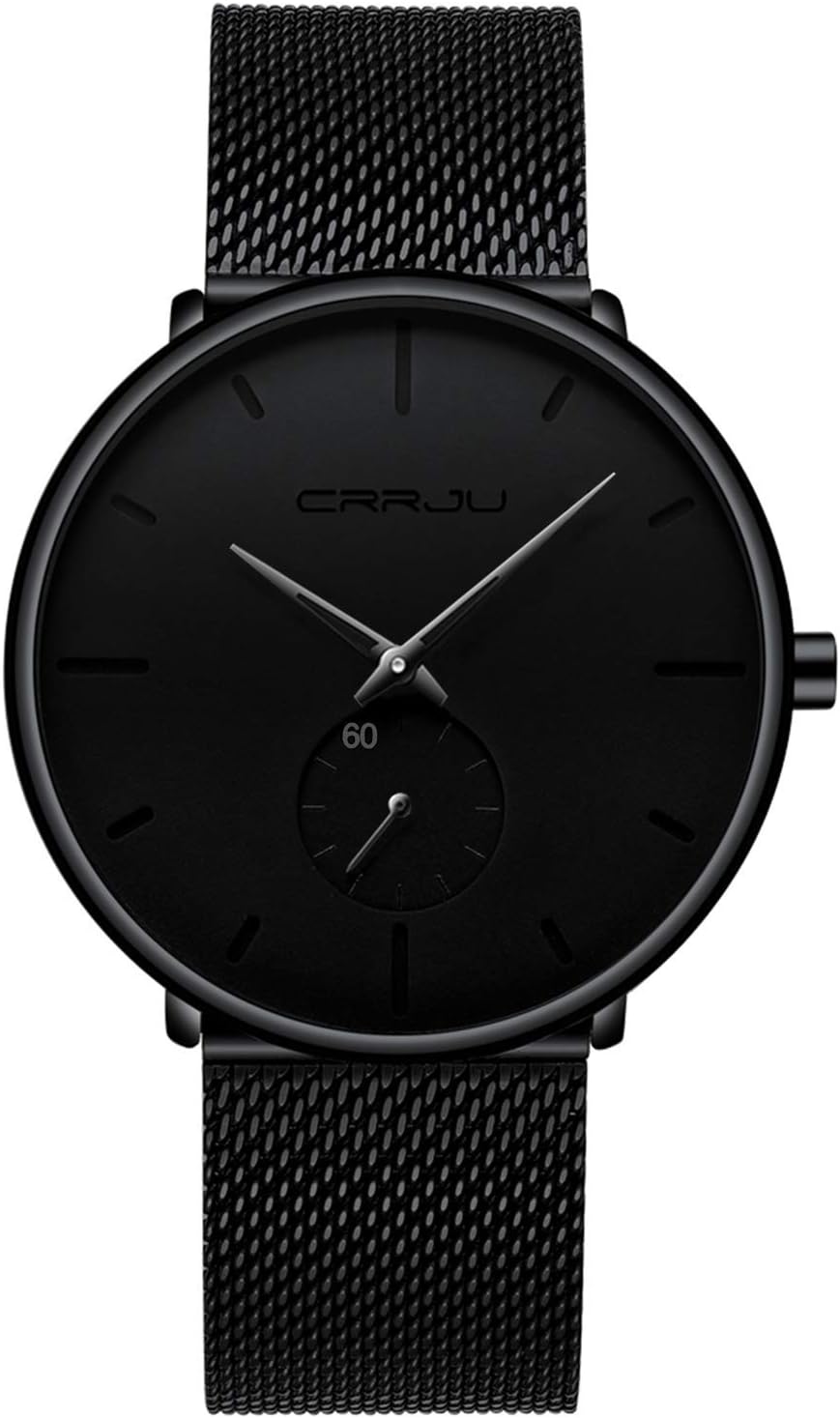 HOTMens Watches Ultra-Thin Minimalist Waterproof - Fashion Wrist Watch for Men Unisex Dress with Stainless Steel Mesh Band