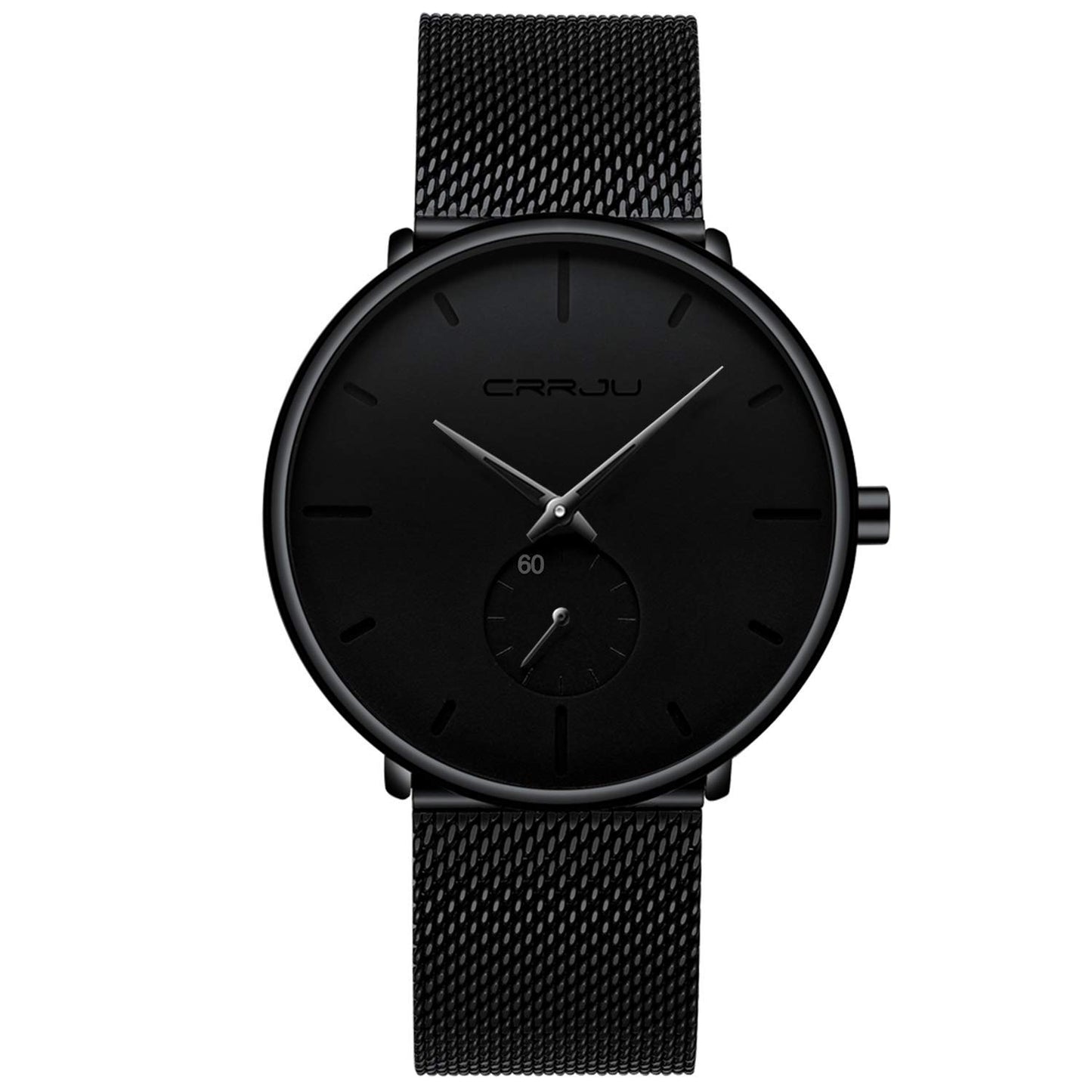 HOTMens Watches Ultra-Thin Minimalist Waterproof - Fashion Wrist Watch for Men Unisex Dress with Stainless Steel Mesh Band