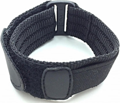 HOTNewLife 20mm Adjustable-Length, Black, Nylon Sport Watch Strap | Heavy Duty, Hook and Loop, Replacement Wrist Band for Men and Women