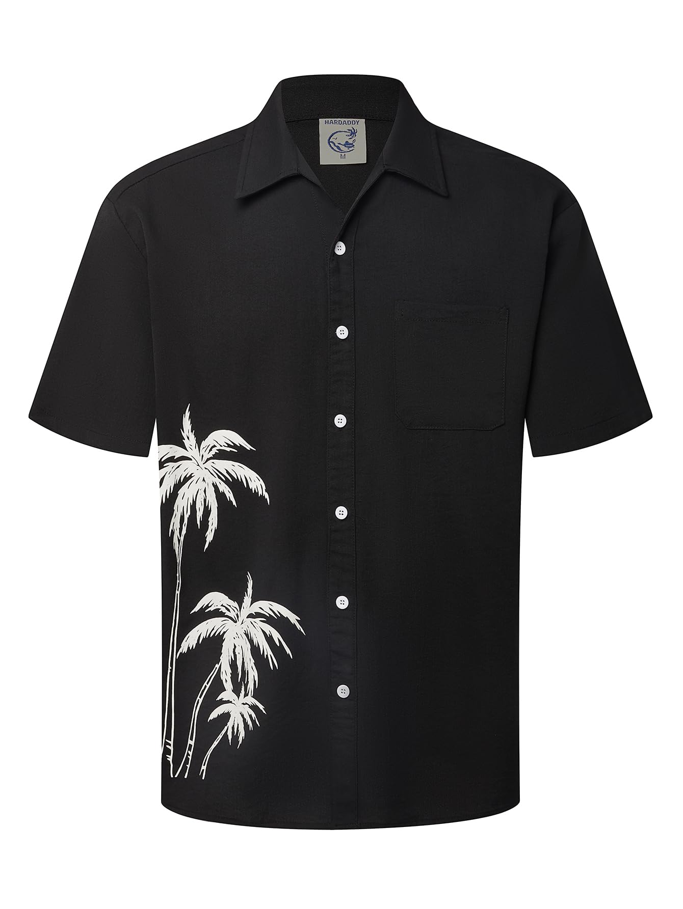 HOTHardaddy Men's Hawaiian Shirt Short Sleeves Coconut Printed Button Down Summer Beach Casual Shirts