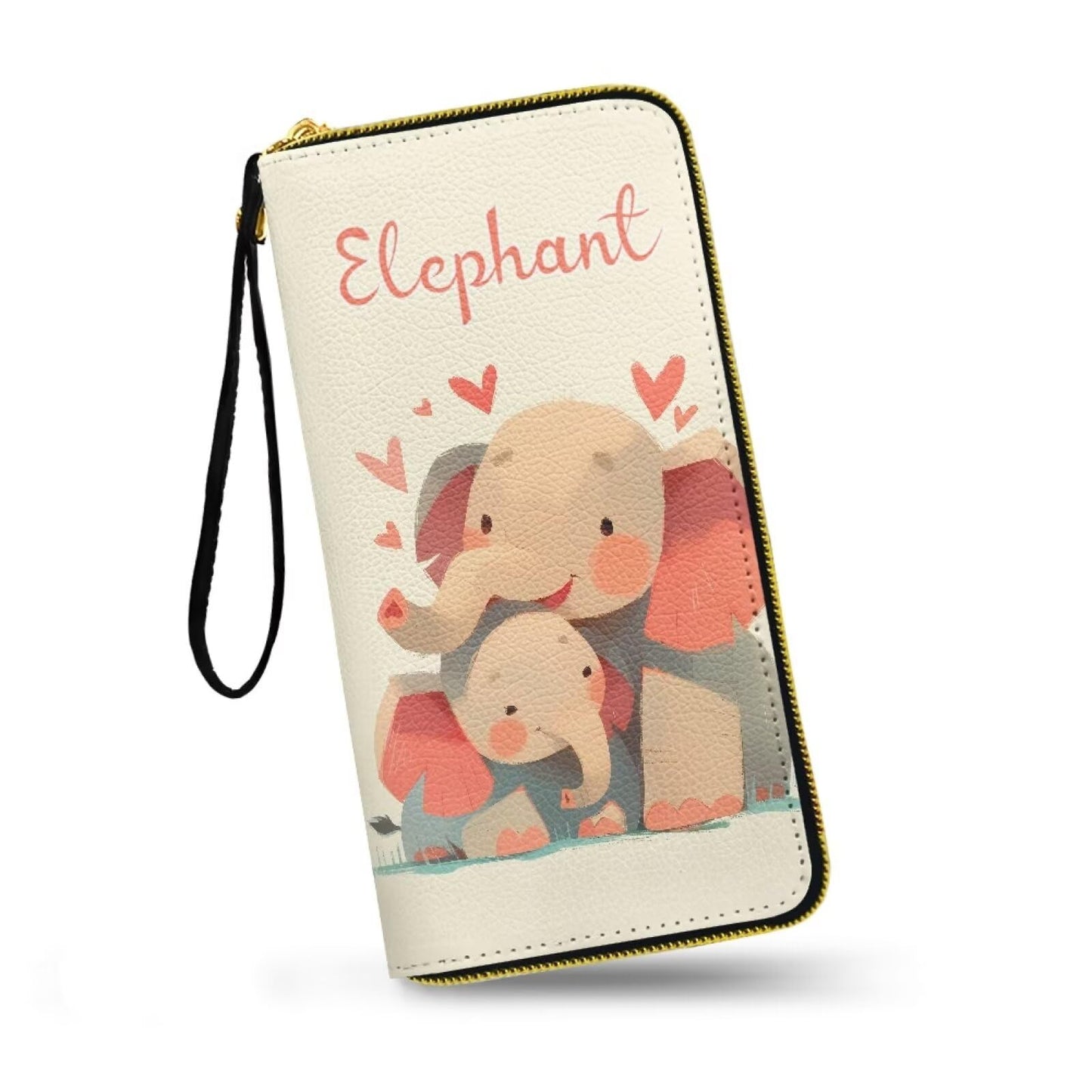 HOTMacaw Bird Lover Print Womens Wallet Leather Zip Around Wallet Tropical Forest Scarlet Macaw Parrot Long PU Leather Card Organizer Clutch with Wristlet