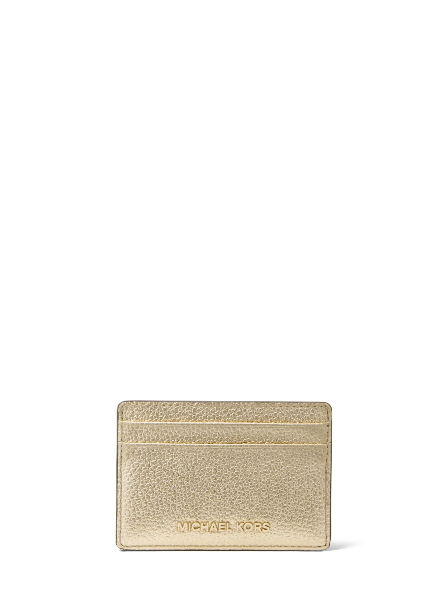 HOTMichael Kors Women's Jet Set Card Holder, Gold-Tone Hardware/Black, One Size