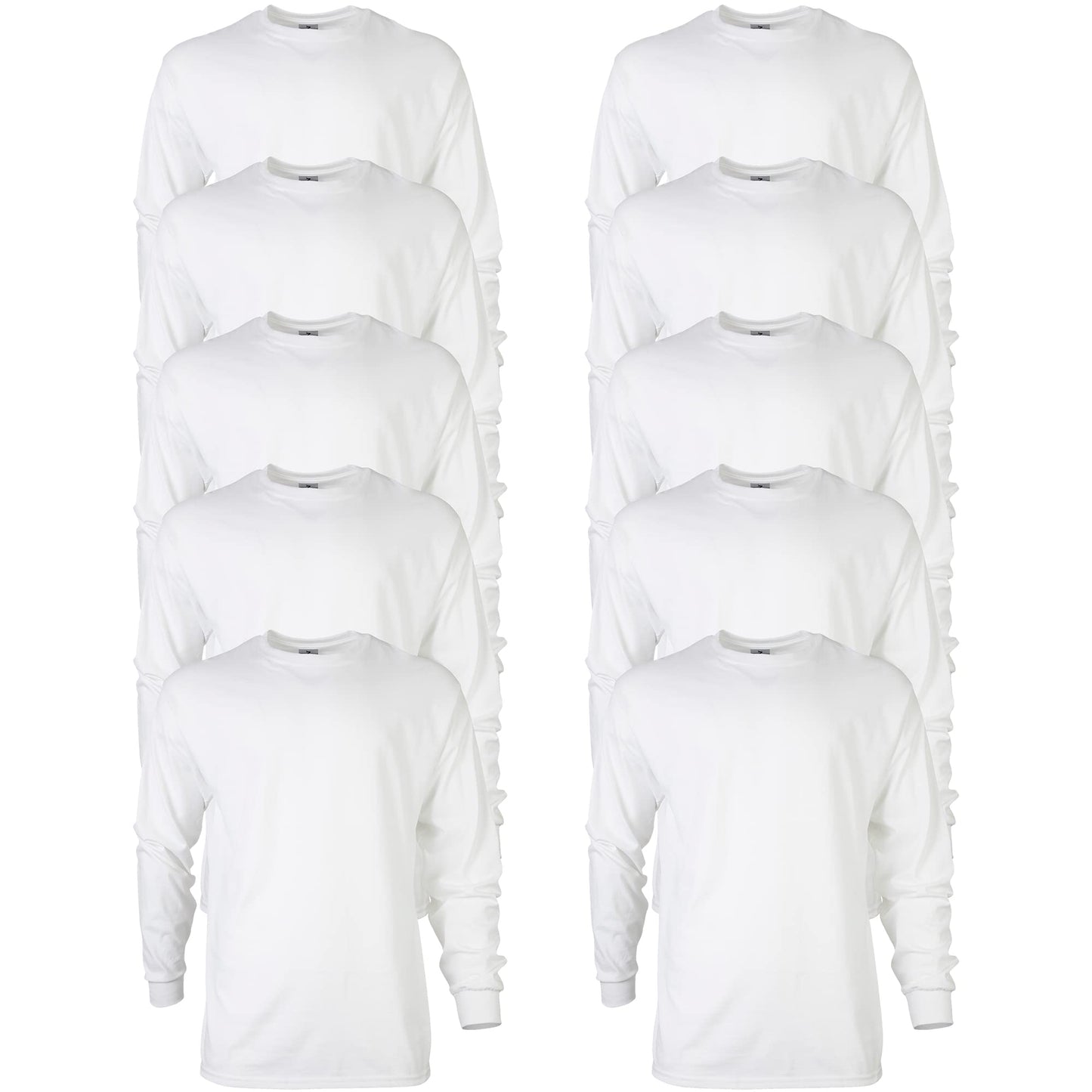 HOTGildan Adult Ultra Cotton Long Sleeve T-Shirt, Style G2400, Multipack