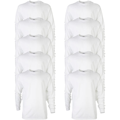 HOTGildan Adult Ultra Cotton Long Sleeve T-Shirt, Style G2400, Multipack