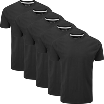 HOTCharles Wilson Men's 5 Pack Crew Neck T-Shirt