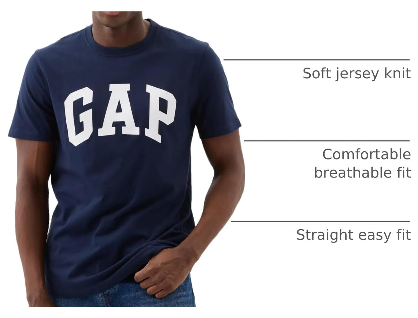 HOTGap Mens Everyday Soft Logo Tee