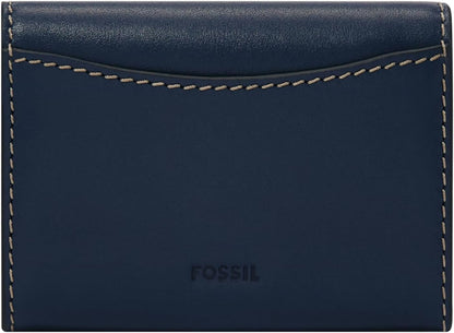 HOTFossil Women's Wallet, Lennox Small Flap Wallet for Women, Insignia Blue