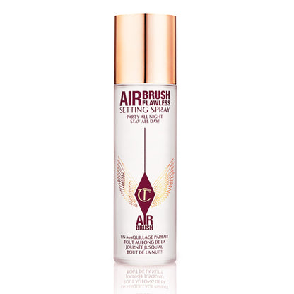 HOTCharlotte Tilbury Airbrush Flawless Setting Spray - Ultra-Fine Hydrating Mist to Prime & Set Makeup Up to 16Hr – Soothes and Blurs Skin, Waterproof, Wedding Makeup