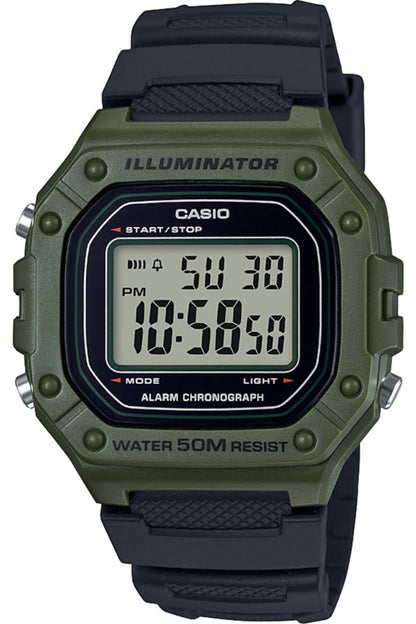 HOTCasio W218H Series | Men’s Digital Watch | 50M WR | 1/100 Second Stopwatch | 100 SEC Chronograph | LED Backlight | Countdown Timer | Daily Alarm | Hourly Time Signal | 7 Year Battery