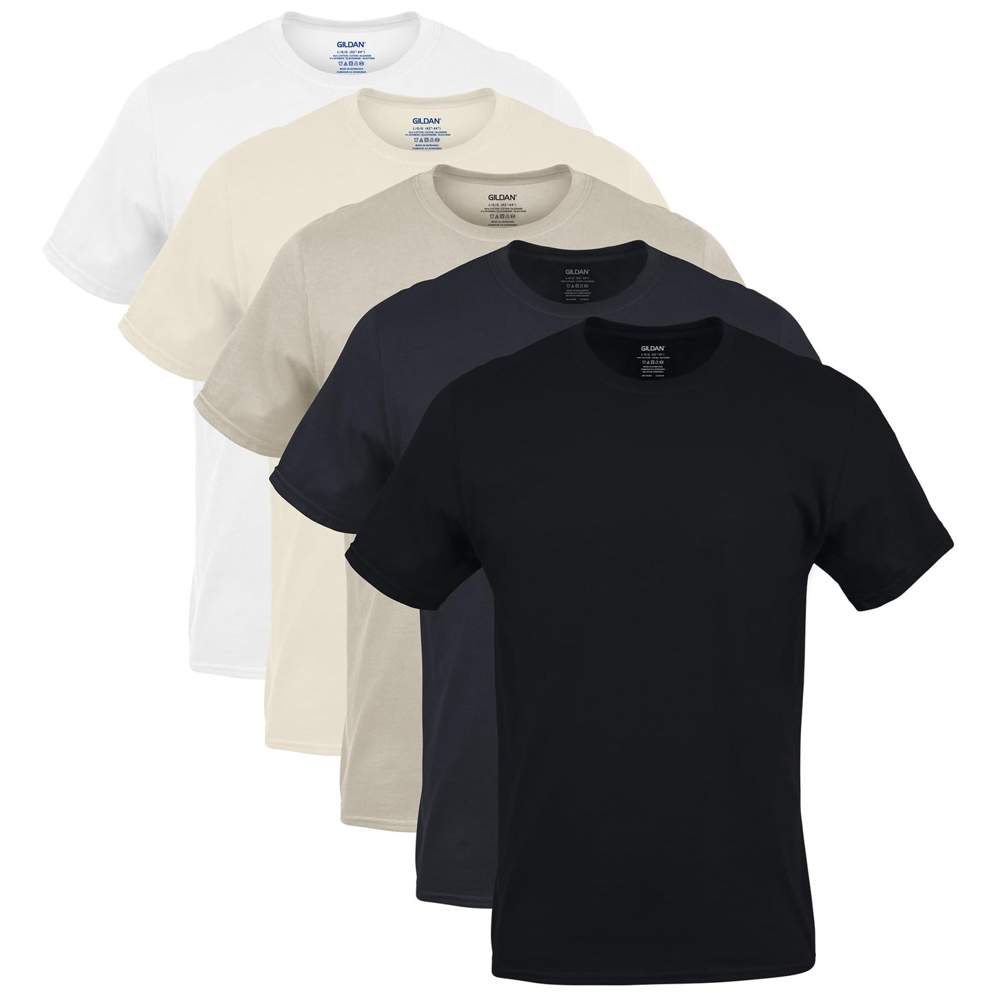 HOTGildan Men's Crew T-Shirts, Multipack, Style G1100