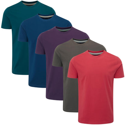 HOTCharles Wilson Men's 5 Pack Crew Neck T-Shirt