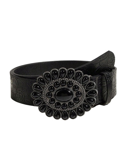 HOTRoseSeek Women's Floral Vintage Western Belts Buckle Cowgirl Belts for Women
