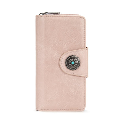 HOTMontana West Women's Wallets Western Sunflower Wallet Women Large Capacity Credit Card Wallet Ladies Female Bifold Clutch Wallets with ID Window and Coin Purse