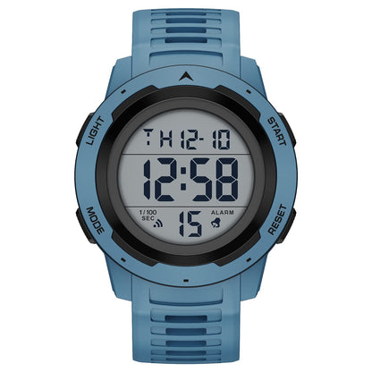 HOTGOLDEN HOUR Mens Waterproof Digital Sport Watches Wide Screen Easy Read Display Military Style with Rubber Strap
