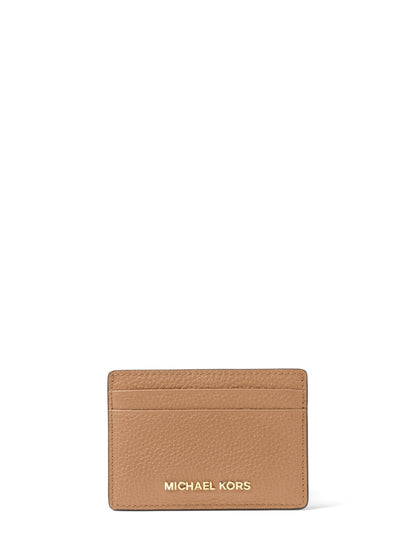 HOTMichael Kors Women's Jet Set Card Holder, Gold-Tone Hardware/Black, One Size
