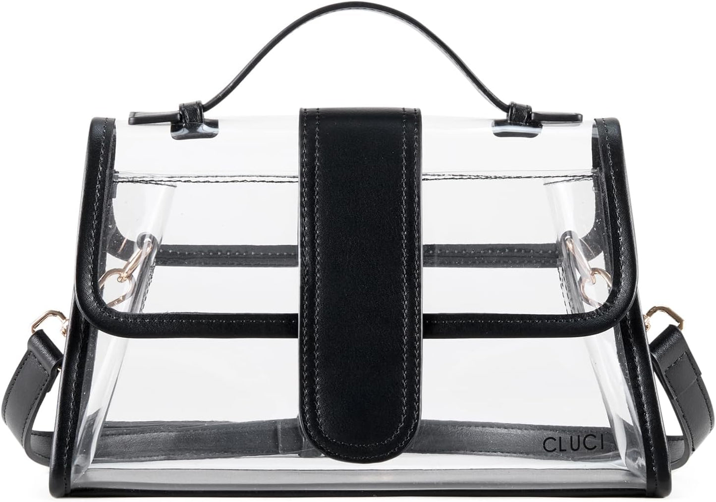 HOTCLUCI Clear Bag for Stadium Events Bundles with Small Wallet for Women