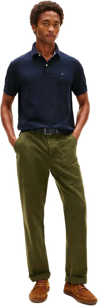 HOTTommy Hilfiger Men's Short Sleeve Moisture Wicking Stretch Polo Shirt With Quick Dry + Uv Protection