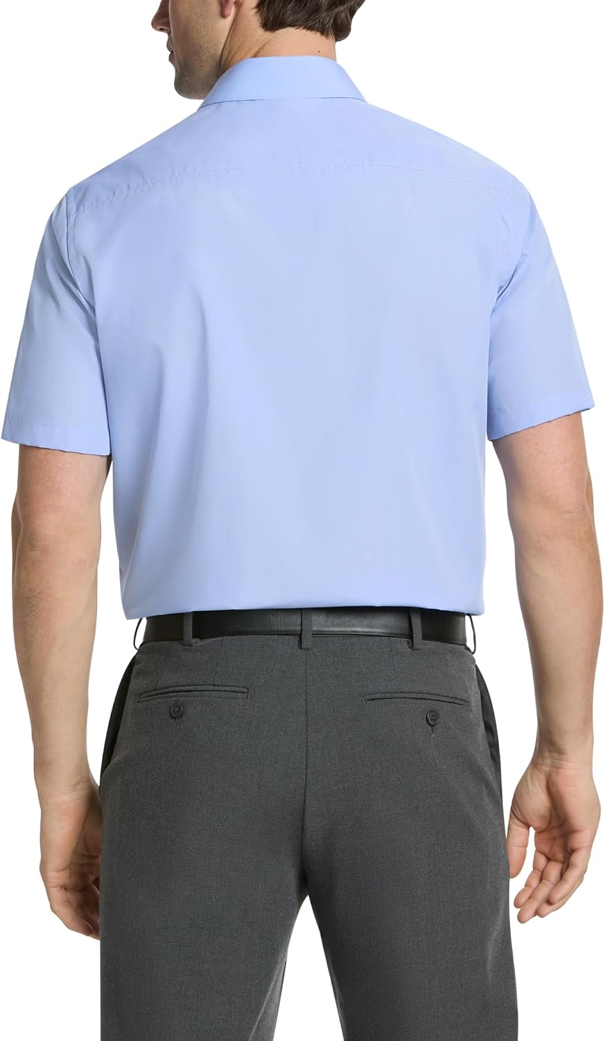 HOTVan Heusen Men's Short Sleeve Dress Shirt Regular Fit Poplin Solid