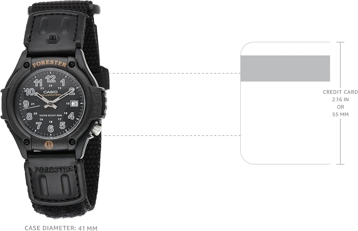 HOTCasio FT500WC Series | Men's Analog Watch | 100 Meter Water Resistance | LED Light | Date Display | Leather/Cloth Band | Regular Time Keeping (HR, Min, SEC, PM, Date, Day) | 3 Year Battery